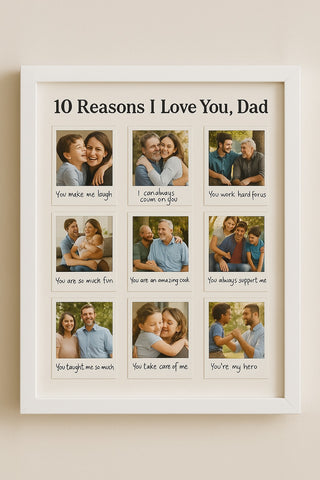 Reasons I Love You Dad Frame