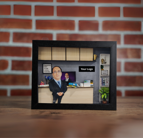 Office Miniature Box - Grey