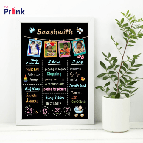 1st Birthday Baby Frame