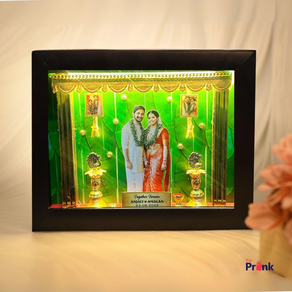 Traditional Wedding Miniature Frame With LED Lights