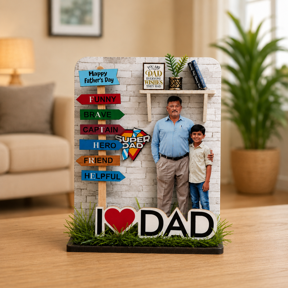 ⁠⁠I Love Dad Miniature Magnet