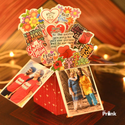 A 3D Mother’s Day card features vibrant floral designs and heartfelt messages like 