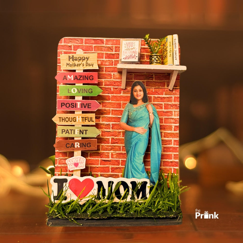 I love Mom Miniature Magnet