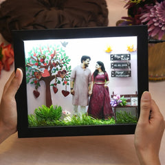 Love Tree Miniature Frame With LED Light