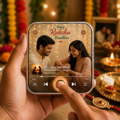 Rakshabandhan Music Fridge Magnet – Personalized Photo & Song