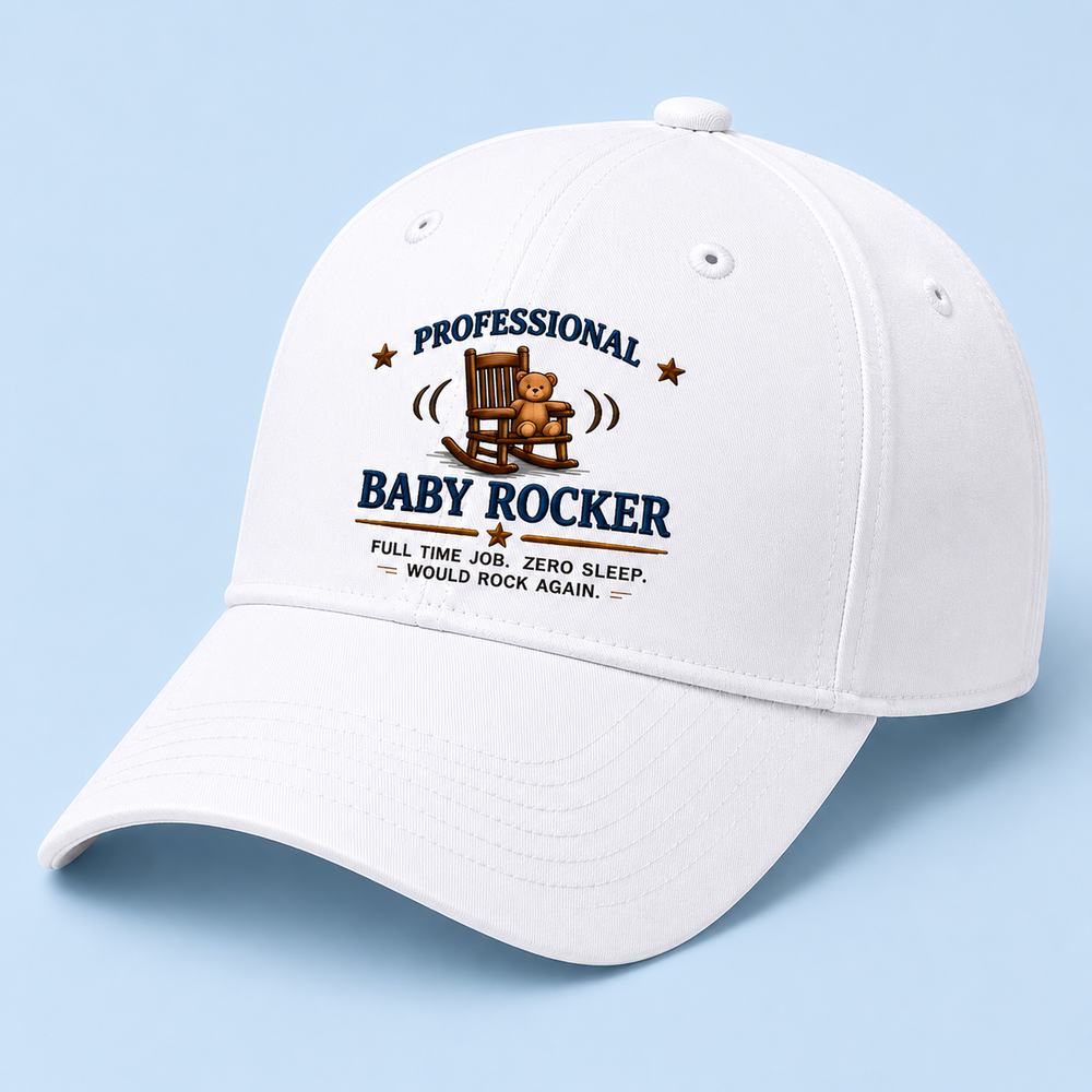 New Dad Cap Baby Rocker