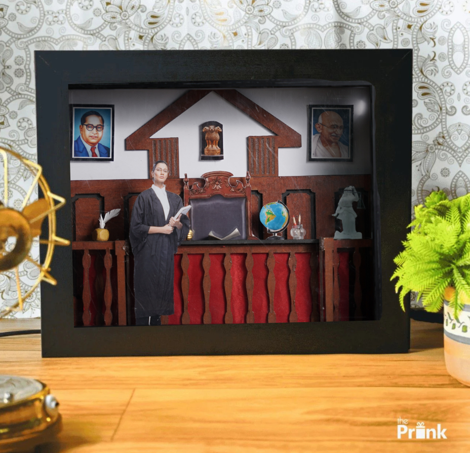 Advocate miniature frame -"For the ones who fight with words and win with wisdom."