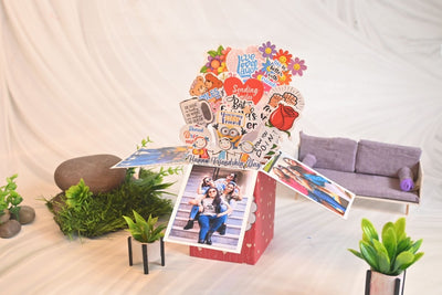 Pop-up box card with 