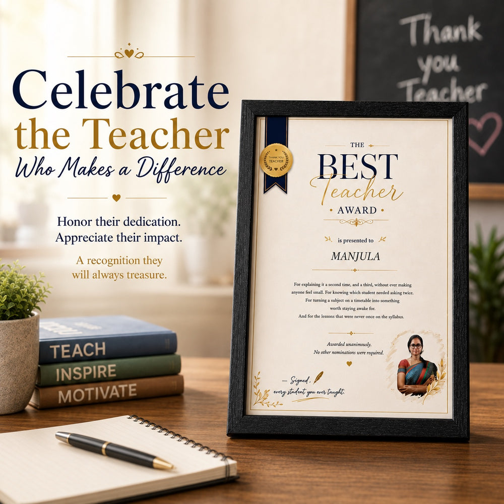 Best Teacher Frame