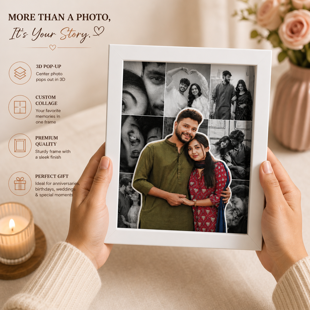 Popup Photo Frame – Personalised Gift | The PrinkGifts for Couples