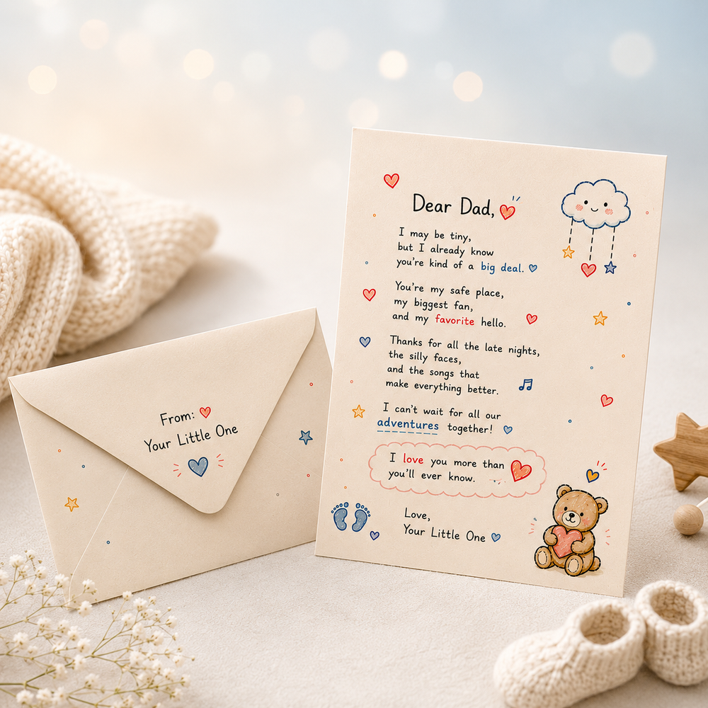 Dear Dad Letter – A Heartfelt Letter from Baby to Dad