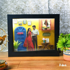 French Love Miniature Frame With LED Light