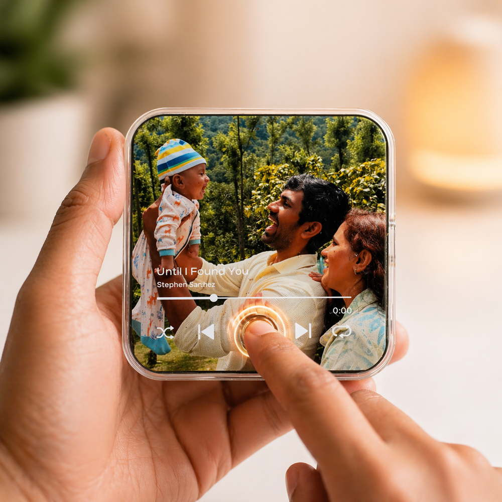 Personalized Music Fridge Magnet with Photo