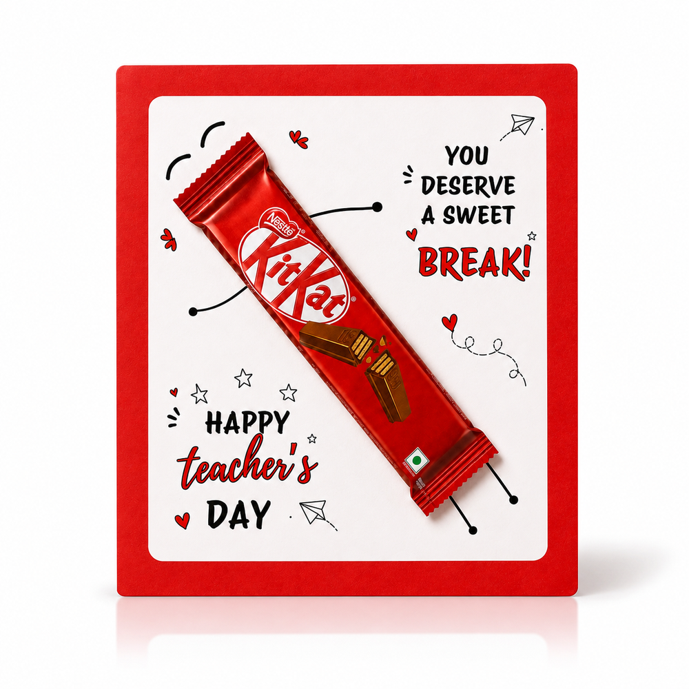 You Deserve a Sweet Break – Teacher’s Day KitKat Card