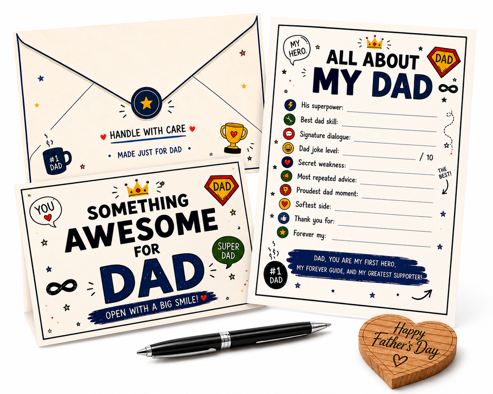 All About My Dad – Fill-in-the-Blanks Father’s Day Letter