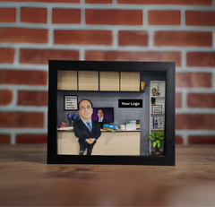 Office Miniature Box - Grey