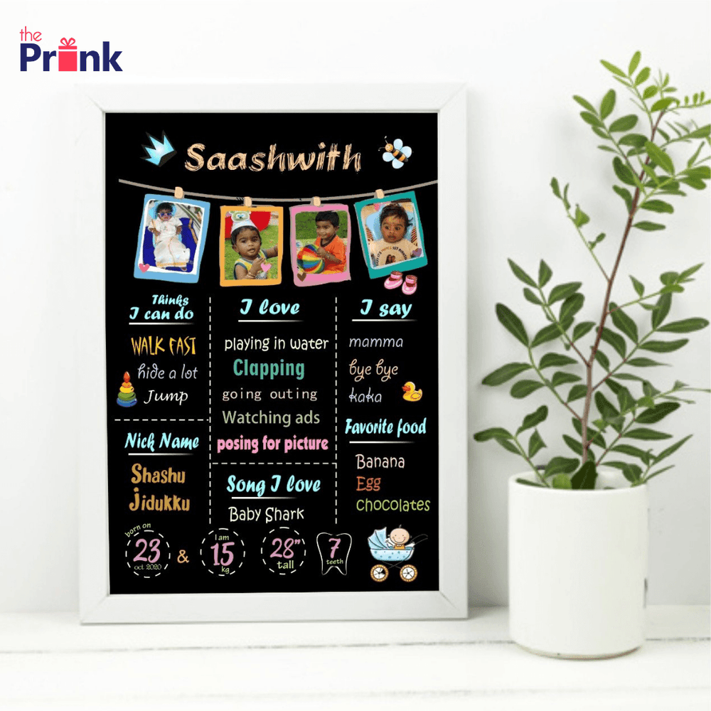 1st Birthday Baby Frame